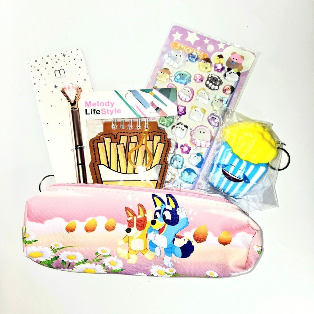 SCHOOL BUNDLE Bluey Themed Set #13 Stationary Lot NEW IN ORIGINAL PACKAGING
